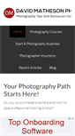 Mobile Screenshot of davidmathesonphotography.com